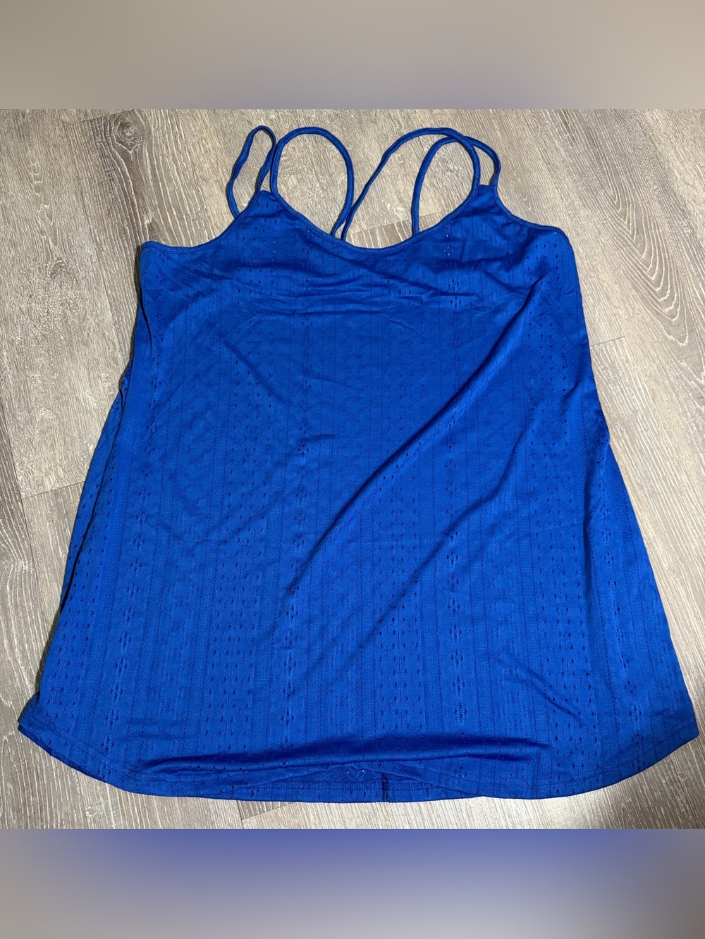 Bright Blue Spaghetti-Strap Mini Dress